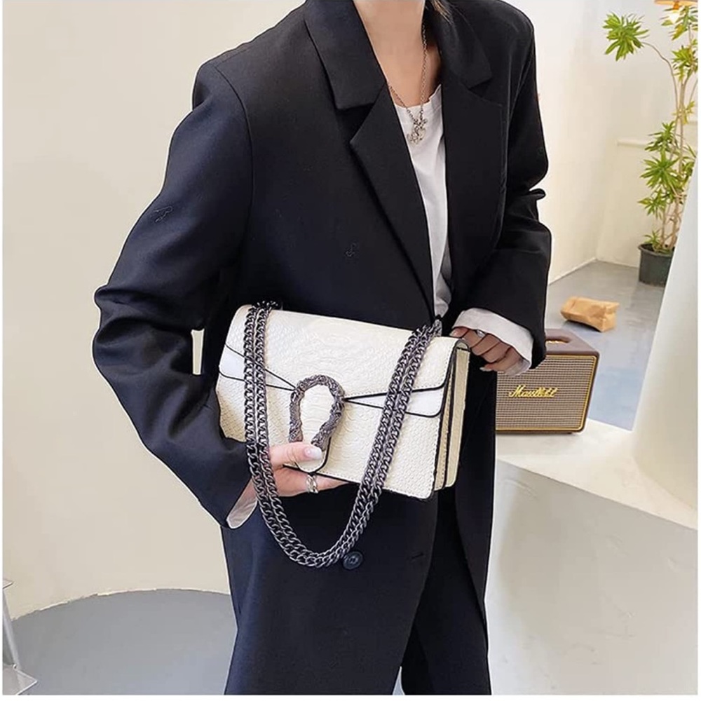 Faux Snakeskin Purse